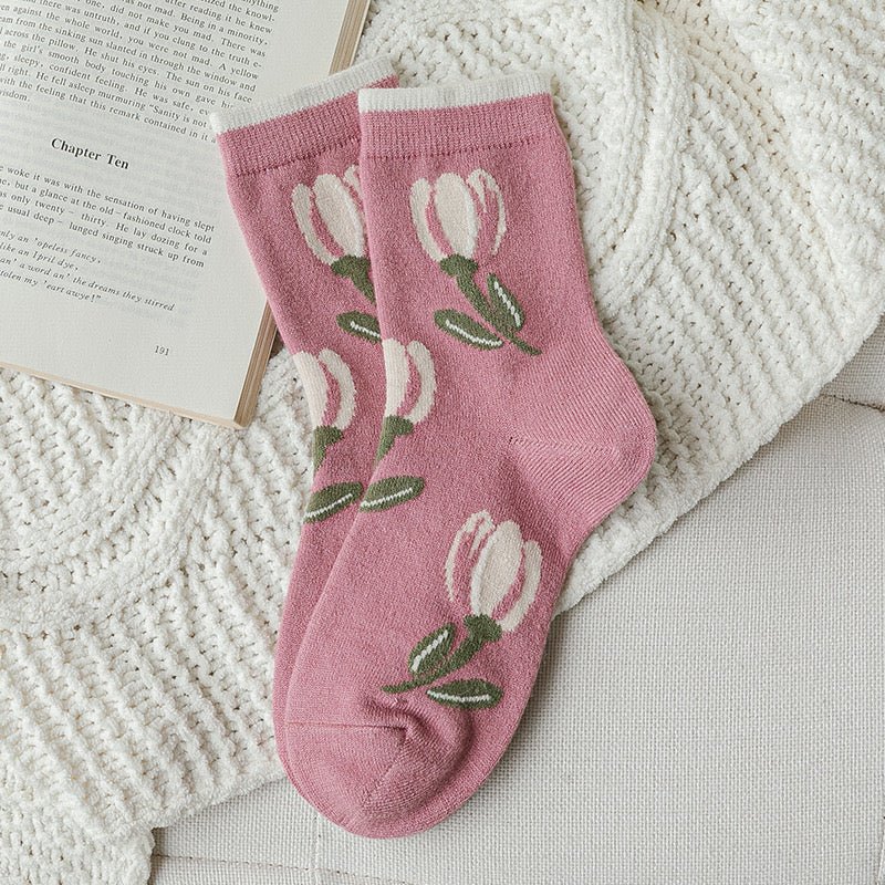 Women's Pink Collection Socks - LOOUZ