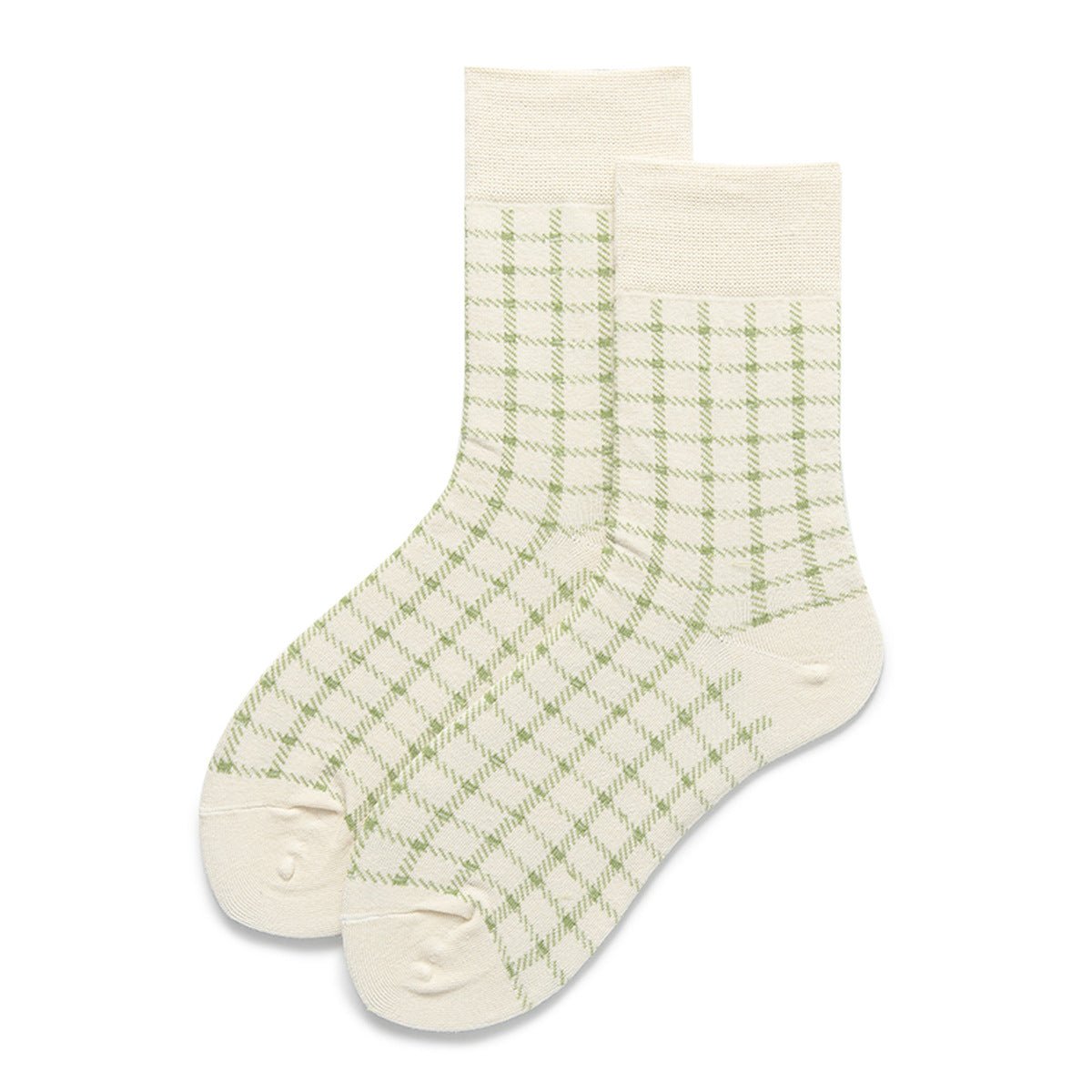 Women's Plaid Crew Socks | LOOUZ