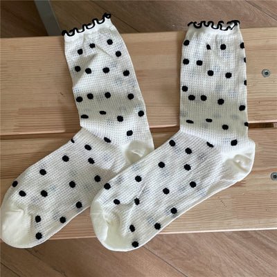 Women's Polka Dot Pattern Socks - LOOUZ