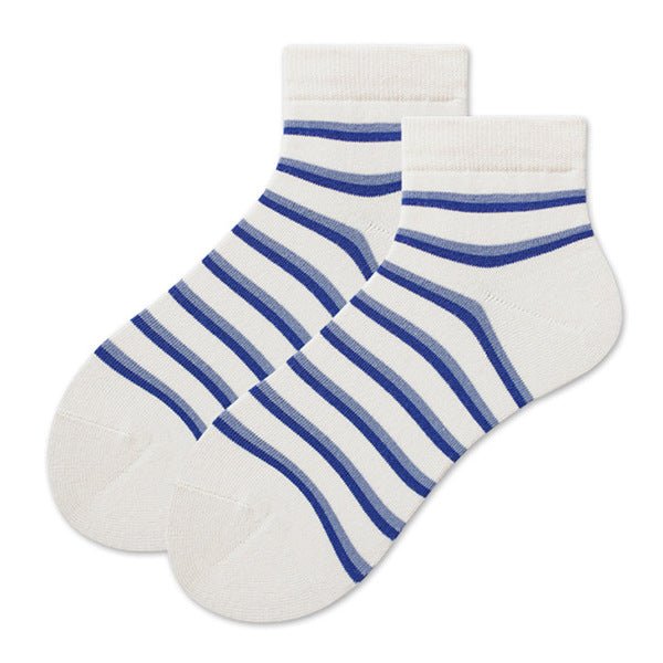 Women's Rainbow Burst Stripe Quarter Socks - LOOUZ
