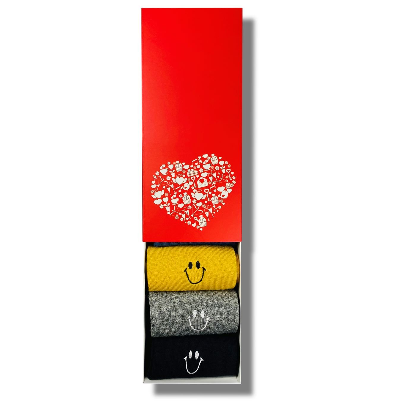 Women's Smiley Face Gift Box-Five Pairs - LOOUZ