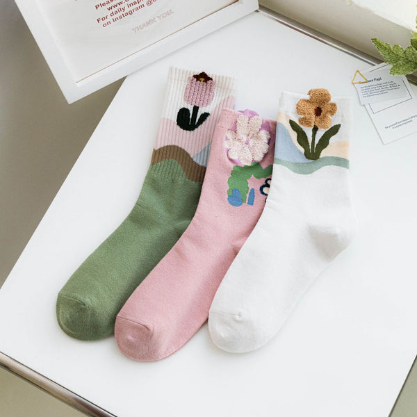 All Spring Socks Women's Spring Bloom Trio Socks - LOOUZ