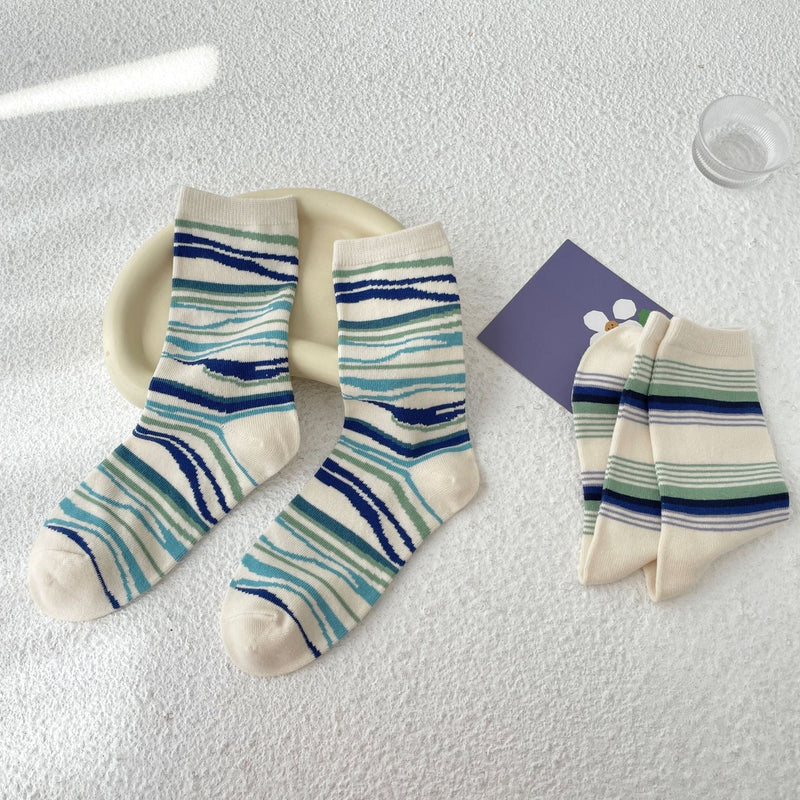 Women's Striped Gradient Socks - LOOUZ