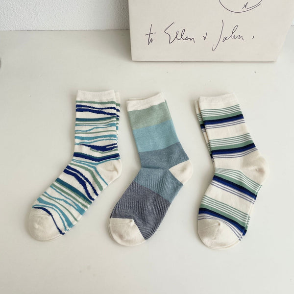Women's Striped Gradient Socks - LOOUZ