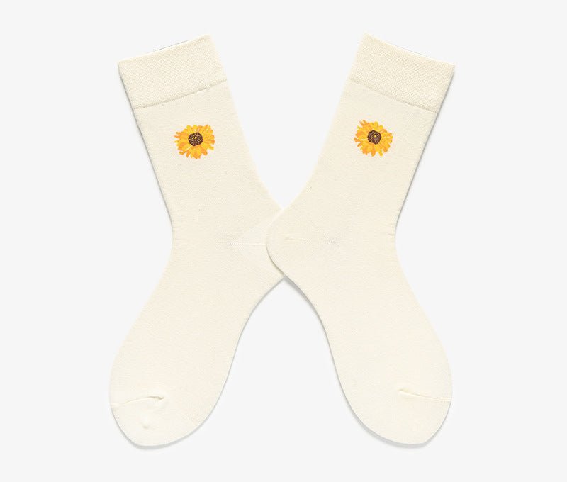 Women's Sunflower Crew Socks - LOOUZ