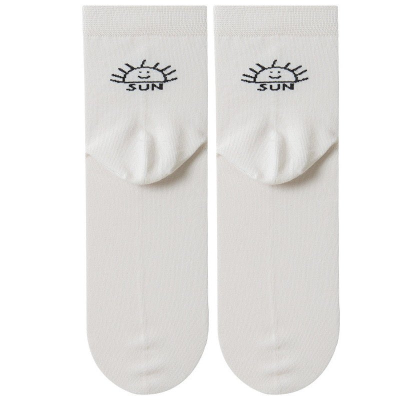 Women's Sunny Day Sock - White - LOOUZ