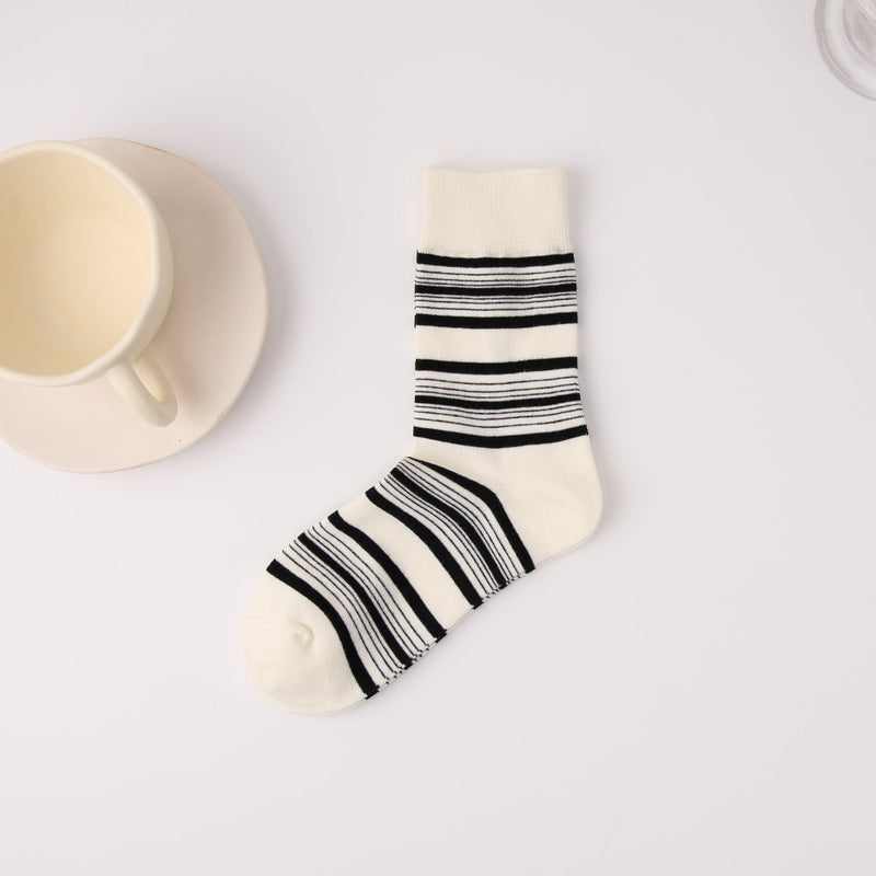 Women's Thick and Thin Stripes Socks - LOOUZ