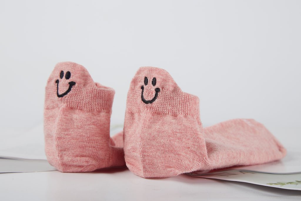 Women's Three Pairs Smiley Socks Upgraded - Ankle - LOOUZ