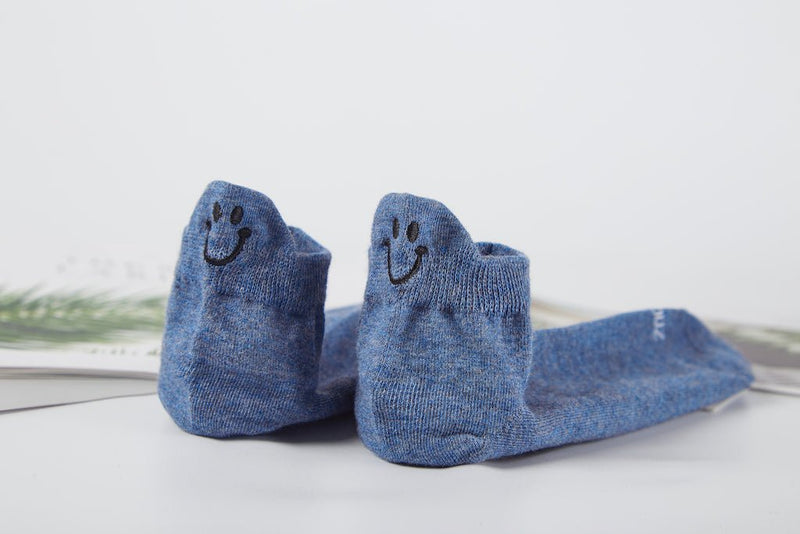 Women's Three Pairs Smiley Socks Upgraded - Ankle - LOOUZ