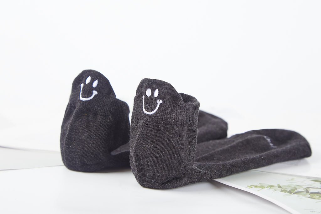 Women's Three Pairs Smiley Socks Upgraded - Ankle - LOOUZ