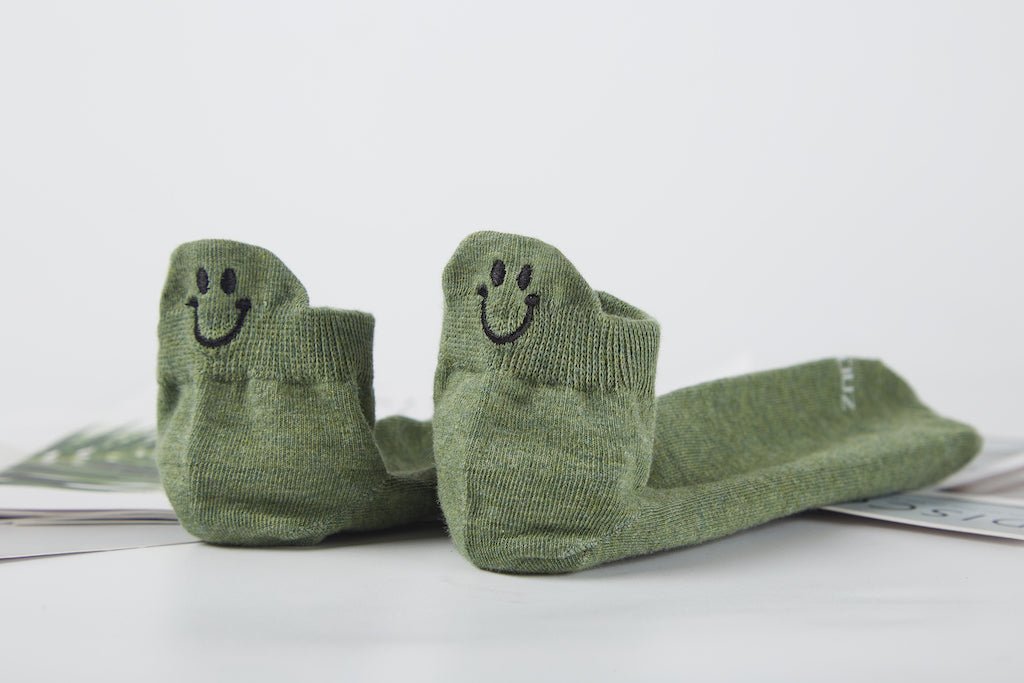 Women's Three Pairs Smiley Socks Upgraded - Ankle - LOOUZ
