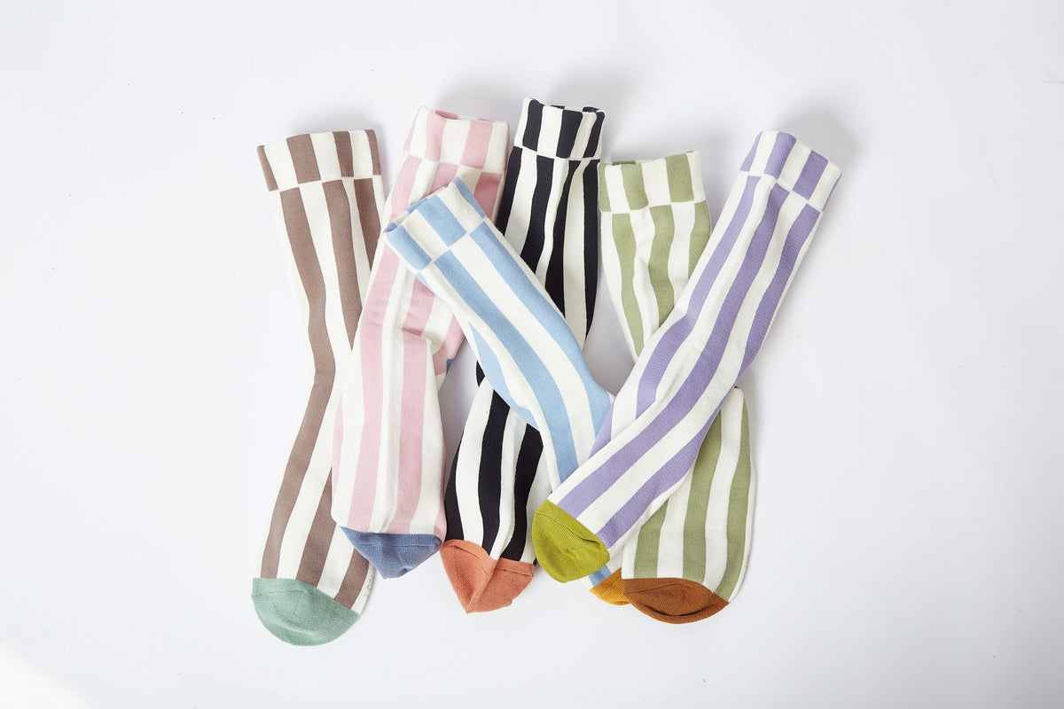 Adult stripe crew sock (unisex fit Adult stripe crew sock (unisex fit