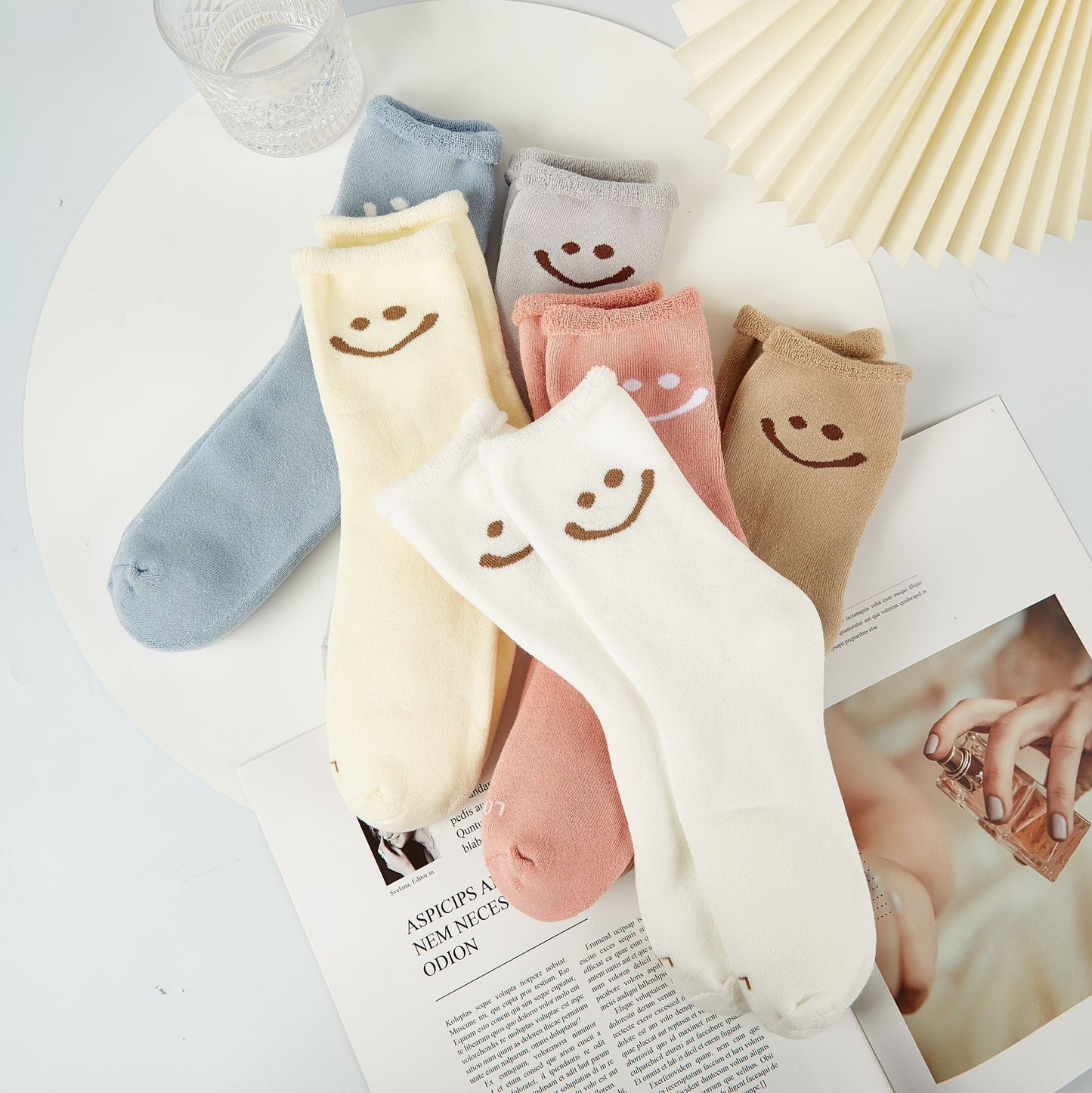 Women's Warm Smiley Face Socks - NEW COLOR - LOOUZ