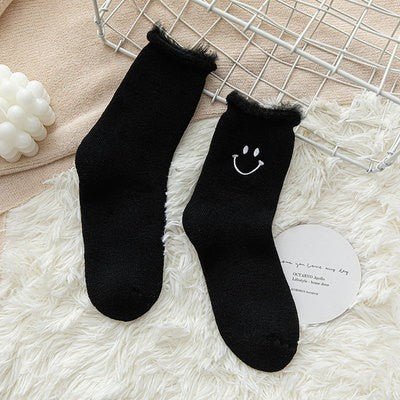 Women's Warm Smiley Sock - LOOUZ
